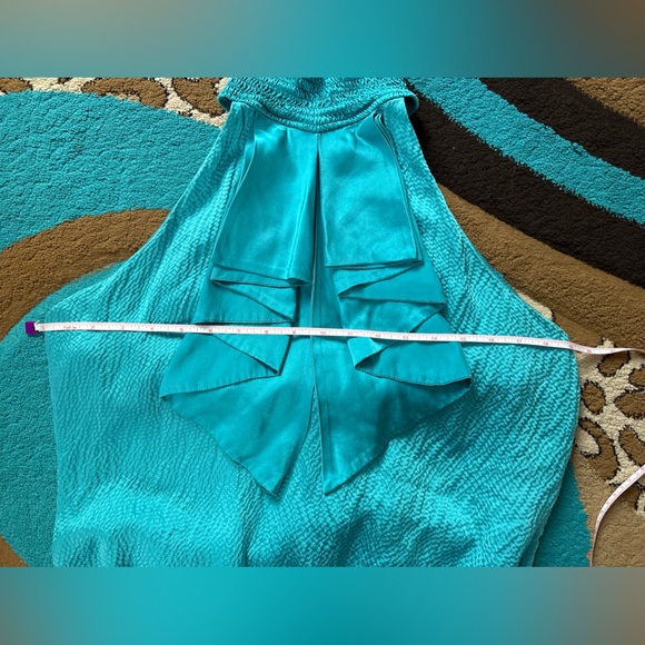 bebe Vibrant Blue Halter Blouse - Picture 6 of 8